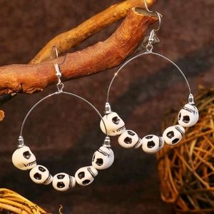 🍉5 for $25* Skull Hoop Earrings